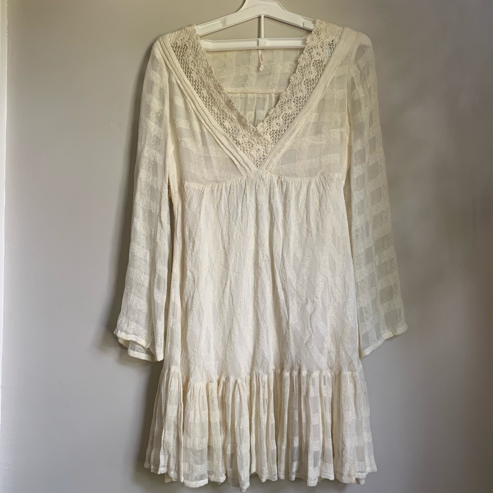 🐚FP white boho dress